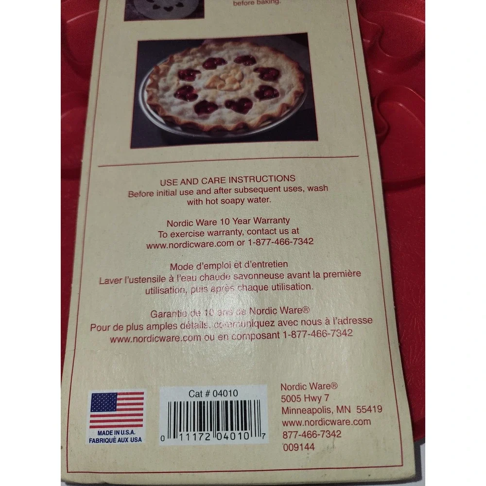 Nordic Ware Lattice and Hearts Pie Top Cutter‎